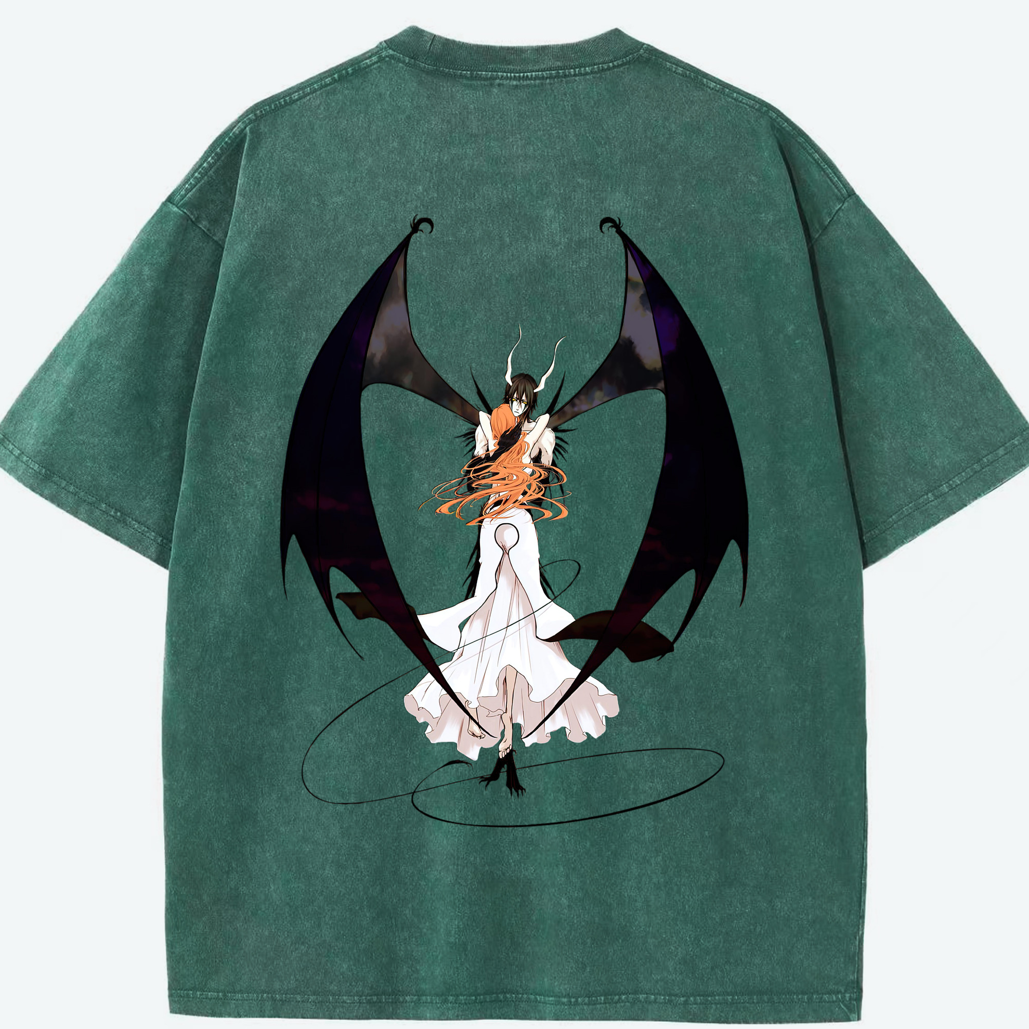 （画像用） ブリーチ ウルキオラ·シファー BLEACH Ulquiorra cifer 綿100% ヴィンテージ風 半袖Tシャツ（背面プリント）